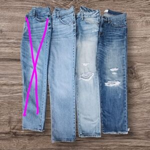 Bundle of Boyfriend Jeans Old Navy, Able  size 24/25, (0)